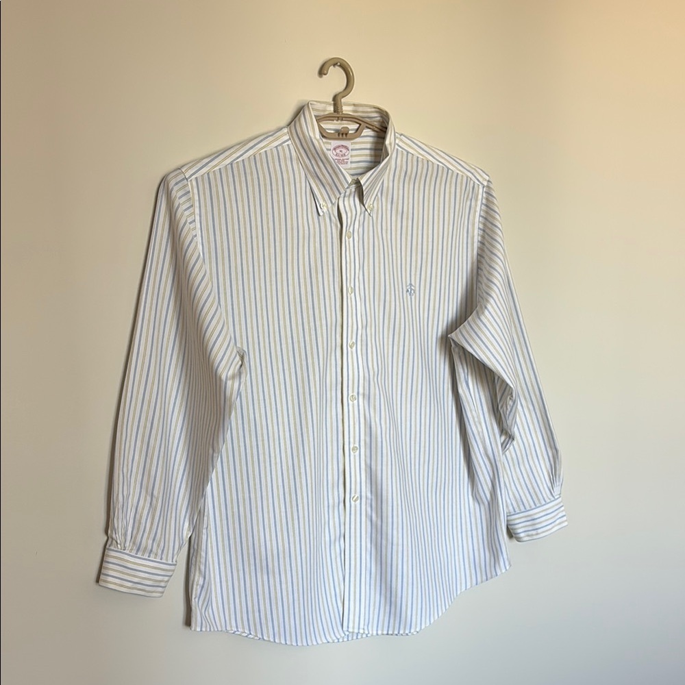 Striped Brooks Brothers Button Down Shirt XL .